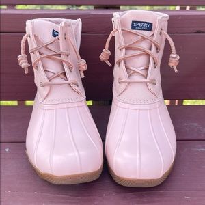 Light Pink Sperry Boots